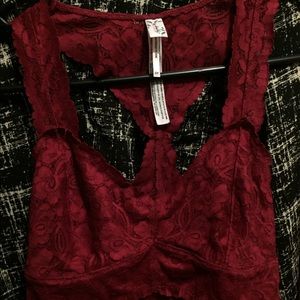 Small Merlot Free People Bralette